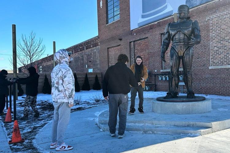 Detroit's own crime-fighter RoboCop finally stands guard in Motor City