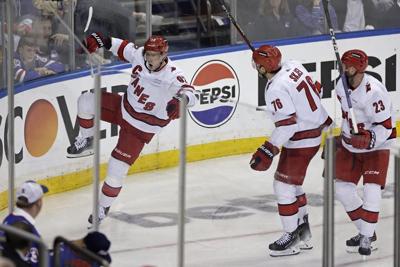 The Hurricanes stuck with their plan. It's helped them climb back into their series with the Rangers