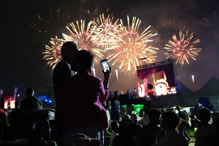 Despite stormy weather, America marks 250 years of independence, in photos