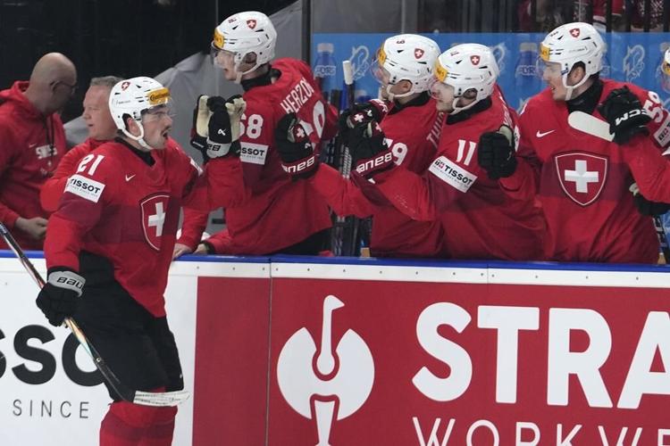 Switzerland knocks out Canada in SO to set up hockey worlds final against the Czechs