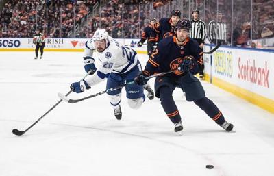 Stamkos scores four, Vasilevskiy stops 53 as Lightning end Oilers' win streak