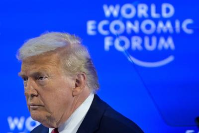 Trump in Davos says NATO should allow the US to take Greenland but he won't use force