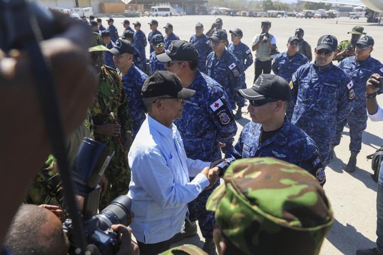 Soldiers from El Salvador join U.N.-backed mission in Haiti to combat gang violence