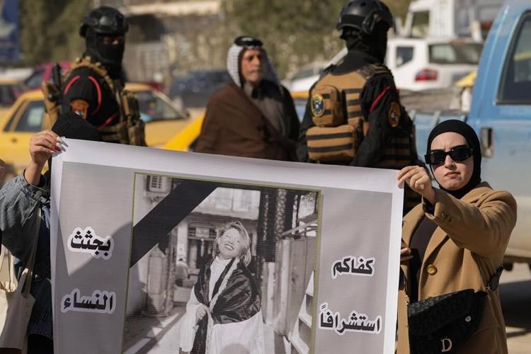 Iraqis protest gender violence after YouTube star killed