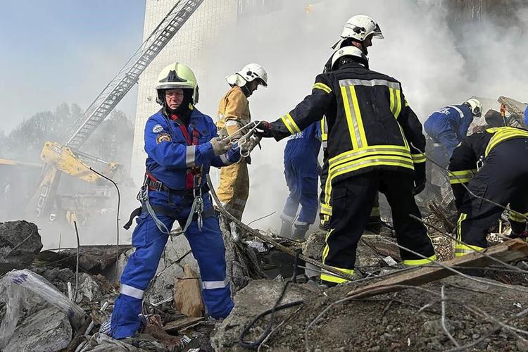 Russian missile and drone attack in Ukraine kills 12 people