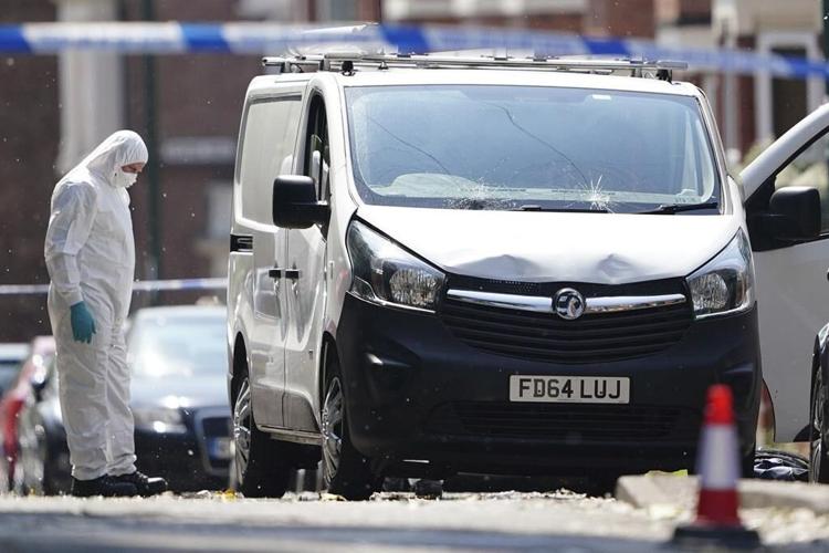 Nottingham police say man fatally stabbed 3, stole van and ran down 3 more in English city