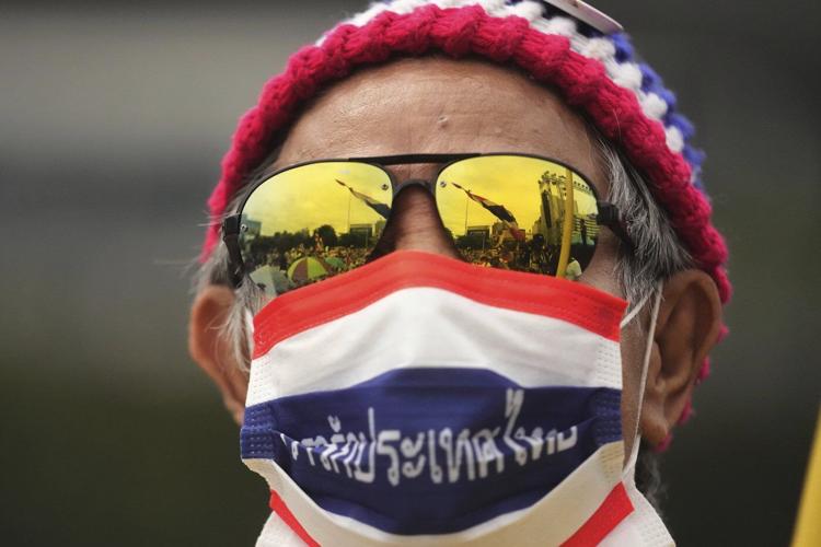 Protesters gather in Bangkok to demand Thai prime minister's resignation over leaked Cambodia call