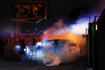 Man pleads guilty to throwing Molotov cocktail at deputies during LA immigration protest