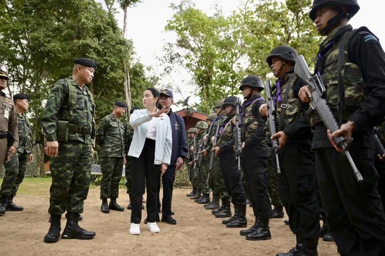 Thai prime minister visits border with Cambodia after leaked conversation triggers resignation calls