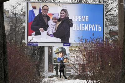 On Russian TV ahead of the election, there's only one program: Putin's