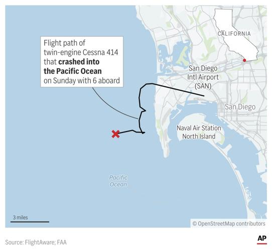 Coast Guard suspends search for plane that crashed into the ocean off San Diego and killed 6