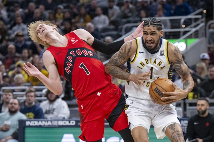 Tyrese Haliburton has 33 points and 11 assists in the Pacers' 111-91 victory over the Raptors