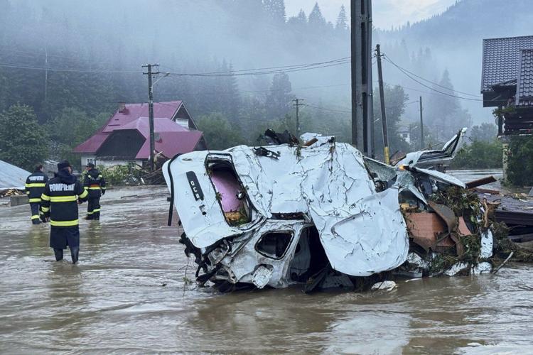 Flash floods in Romania kill at least 3 people and force hundreds of evacuations