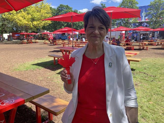 A maple leaf-shaped 'Canadian clapper' sparks a World Cup buzz across Toronto