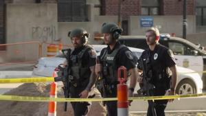Law enforcement at the scene after deadly shooting in downtown Minneapolis