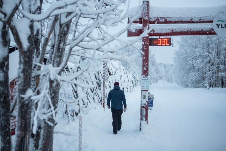 Thousands of tourists stranded in northern Finland as deep freeze halts flights
