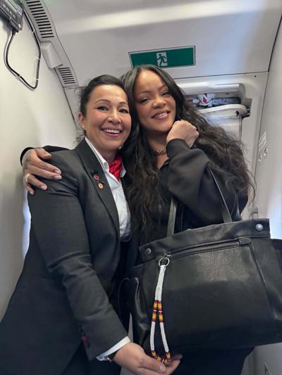 Air Canada flight attendant shares Mohawk culture with pop star Rihanna