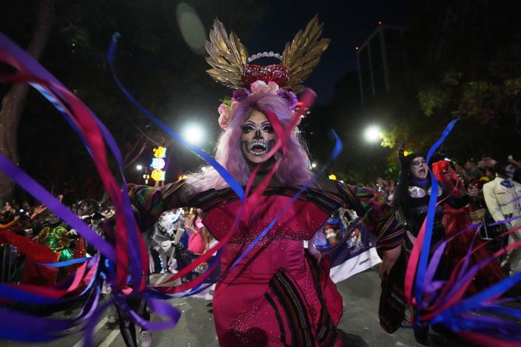 LGBTQ+ collective walks in Mexico City's Catrinas march in push for visibility
