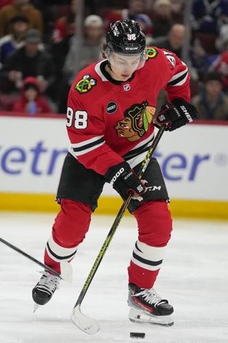 Korchinski scores in OT and Dickinson gets hat trick as Blackhawks beat Maple Leafs 4-3