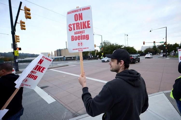 Boeing factory workers go on strike after rejecting contract offer