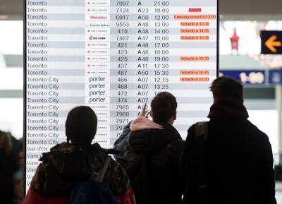 Canadian airlines rank last for on-time arrivals in North America