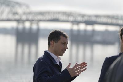 Buttigieg visits interstate highway bridge in Pacific Northwest slated for seismic replacement