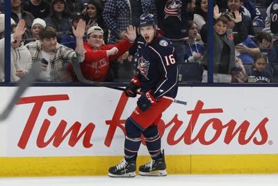 Johnny Gaudreau scores in overtime as Blue Jackets rally past Maple Leafs 6-5