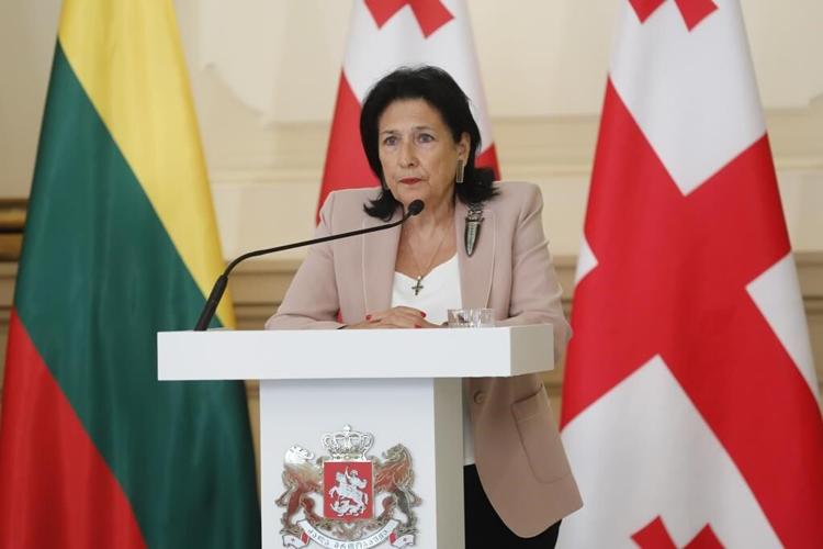 Georgia's president says a controversial foreign influence bill passed by parliament is unacceptable