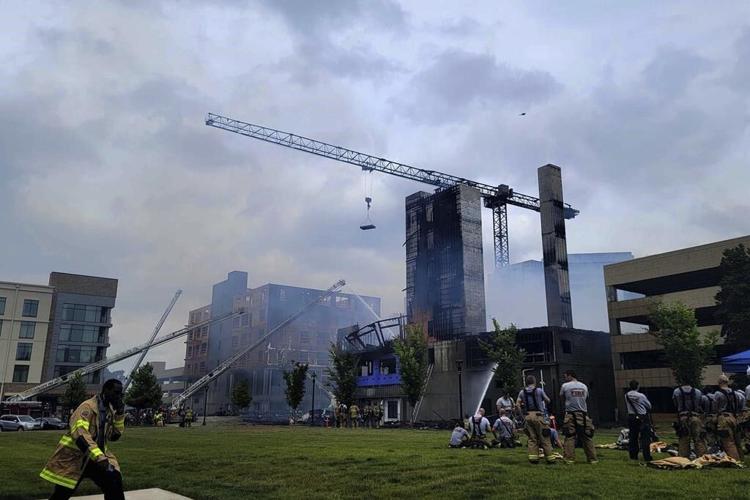 Fire chief: 2 missing after massive blaze at North Carolina construction site