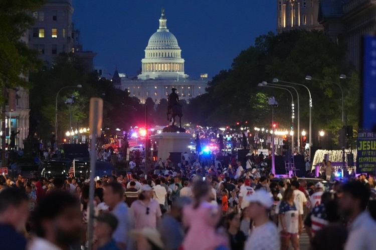 Severe weather disrupts some America 250th celebrations; Trump says he will still speak in DC