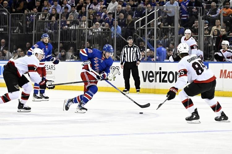 Panarin scores 49th as Rangers beat Senators 4-0, clinch Presidents' Trophy