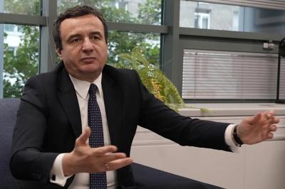 Kosovo's leader says Russia prevailing in Ukraine would threaten 25 years of peace in the Balkans