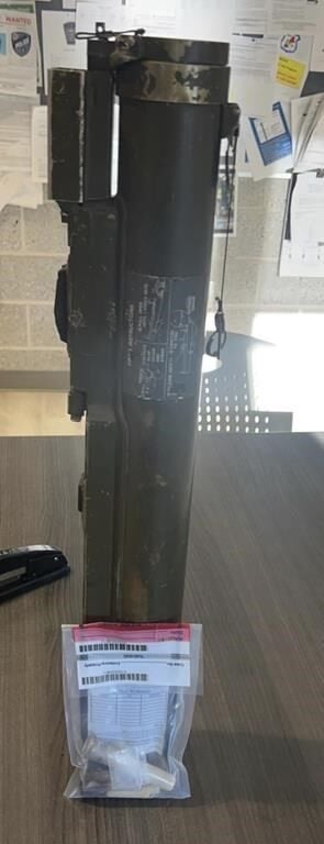 Police search a car and find cocaine -- and a US Army rocket launcher