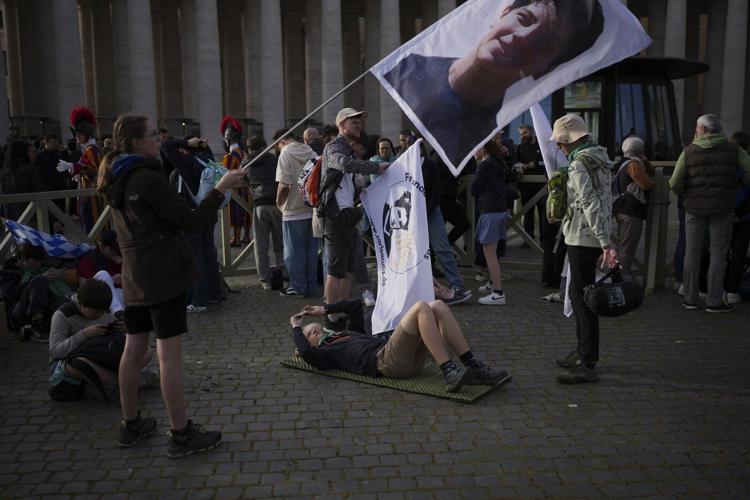 They came for the canonization of a millennial saint. They stayed for Pope Francis' funeral