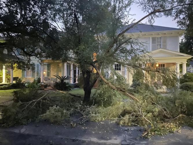 Francine weakens moving inland as the storm leaves behind flooding and widespread power outages