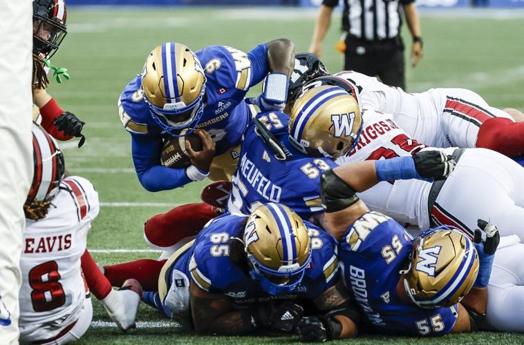 Oliveira helps Blue Bombers roll past winless Redblacks 33-21