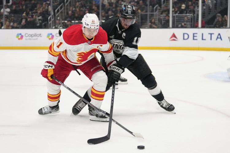 Parekh, Morton score in NHL debuts, and the Flames beat the playoff-bound Kings 5-1