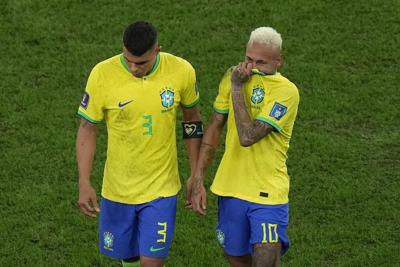 Neymar ties Pelé's record but loses again at World Cup