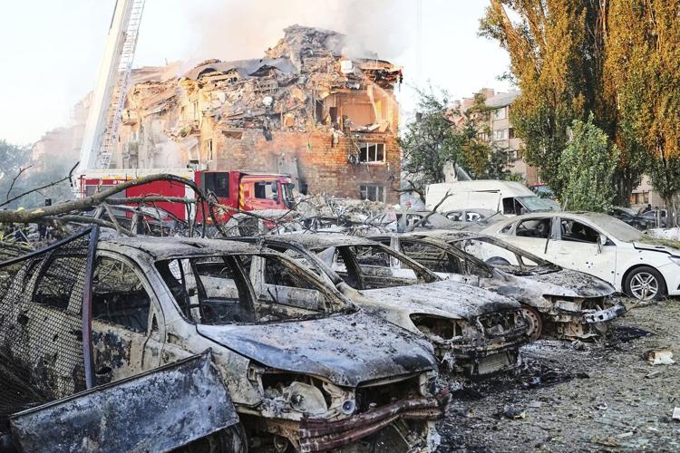 Mass Russian drone and missile attack kills 14 and injures 48 in Ukraine's capital