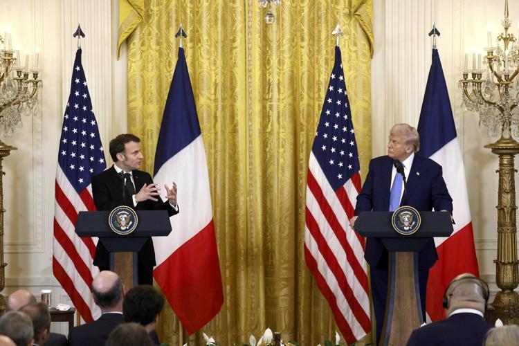 Trump expresses hope Russia's war in Ukraine is nearing an endgame as he meets with France's Macron