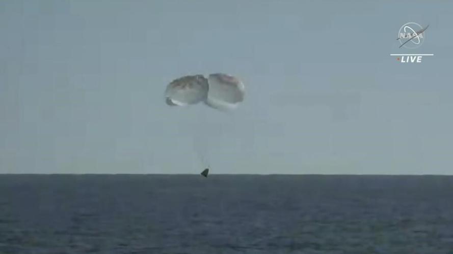 SpaceX ferries astronauts back to Earth after half-year away