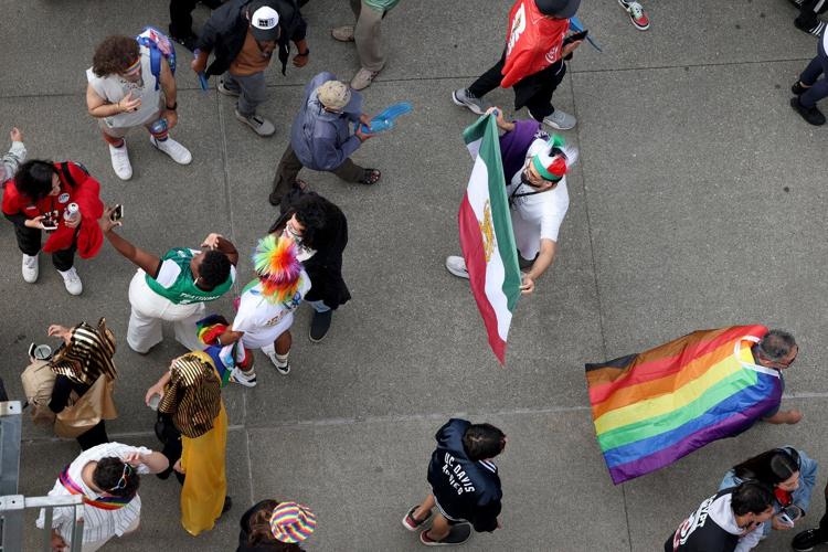 Rainbow flags dot Iran and Egypt's match as Seattle celebrates Pride during the World Cup
