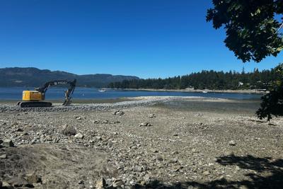 B.C. First Nation builds small island, fisheries officials check for habitat damage