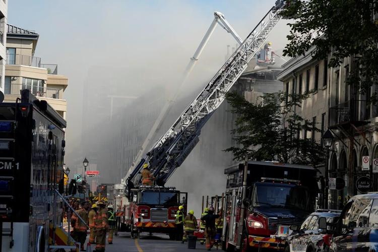 Old Montreal fire under control, 2 bodies pulled from rubble, 40 people evacuated