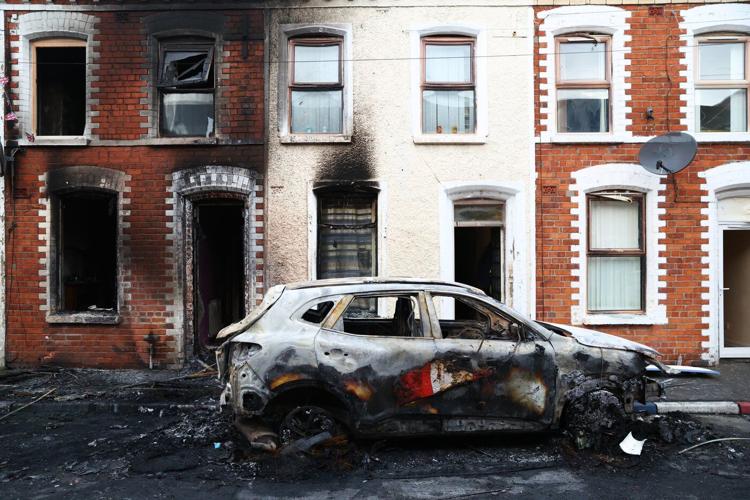 UK leaders call for calm as protests break out after Belfast street stabbing