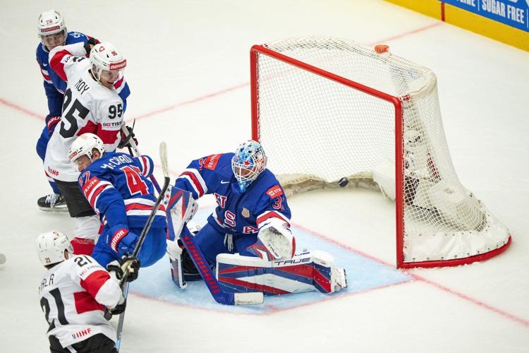 Switzerland shuts out US at ice hockey worlds, Sweden tops Finland and Czechs down Denmark
