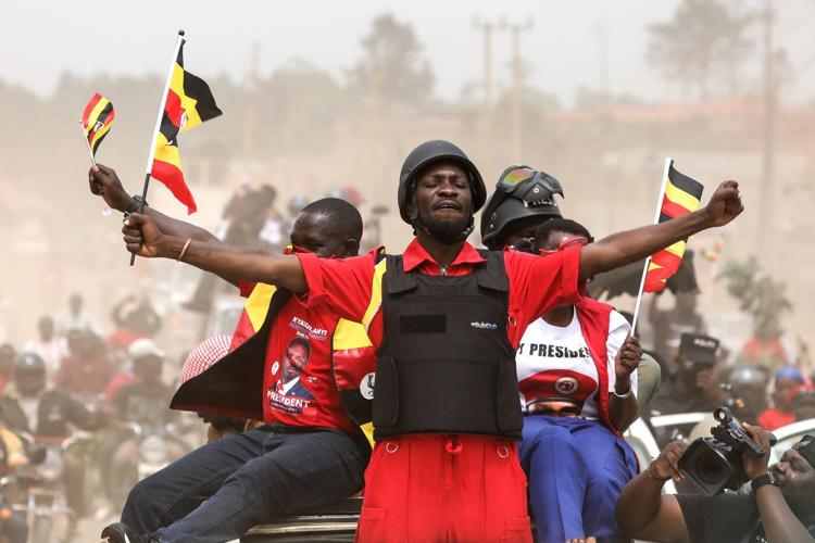 Photos show campaigning in Uganda ahead of a presidential election