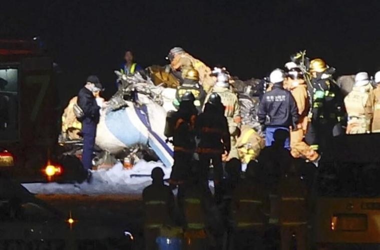 Planes collide and catch fire at Japan's busy Haneda airport, killing 5. Hundreds evacuated safely