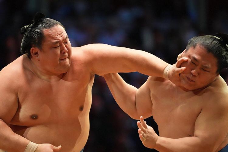 Photos show Sumo wrestlers bring 1,500 years of tradition to London's Royal Albert Hall