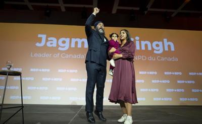 New Democrat Leader Jagmeet Singh, wife Gurkiran Kaur Sidhu welcome second baby girl